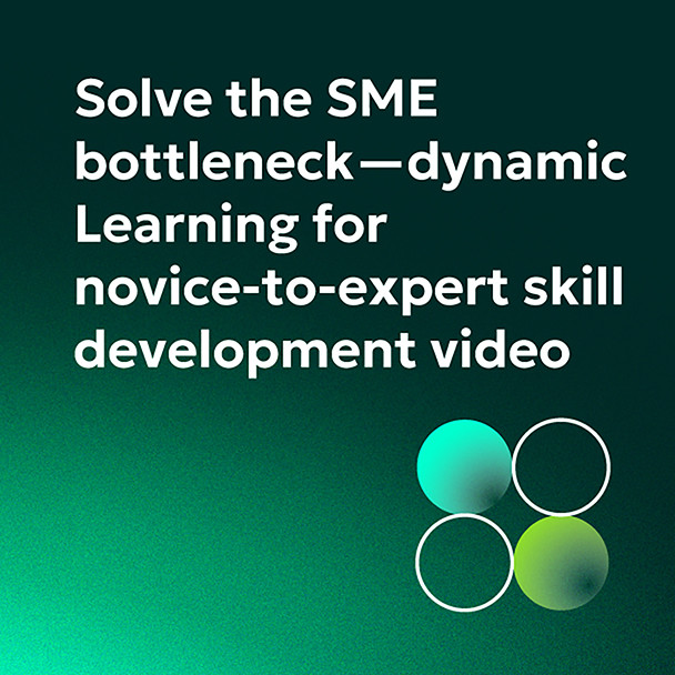 Solve the SME bottleneck dynamic Learning  development video